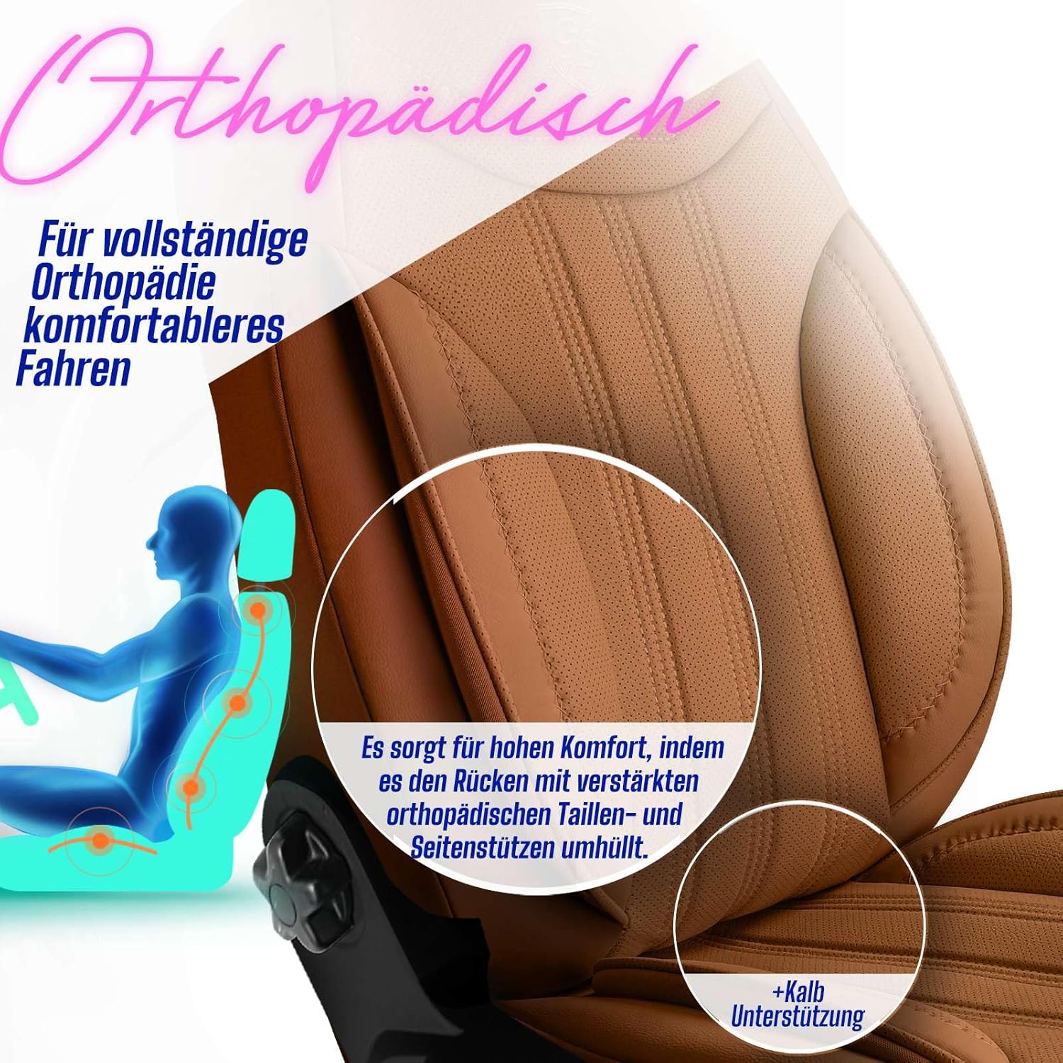 Miami Autositzbezüge für Jaguar XF, Leder
