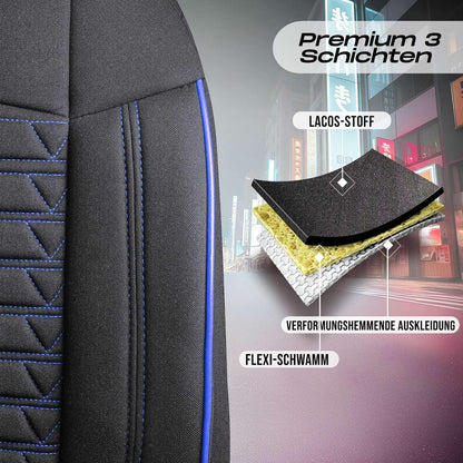 Polygon Autositzbezüge für Mazda 6, Lacoste-Stoff