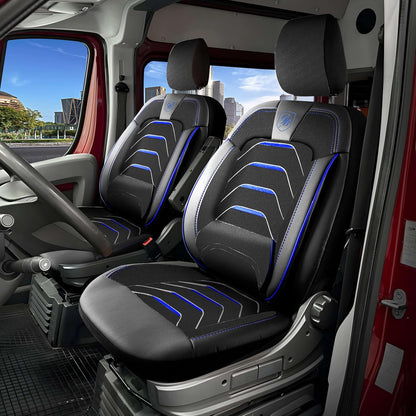 Autositzbezüge Universal 1+1 für Citroen Jumper (2014-2026), Leinen